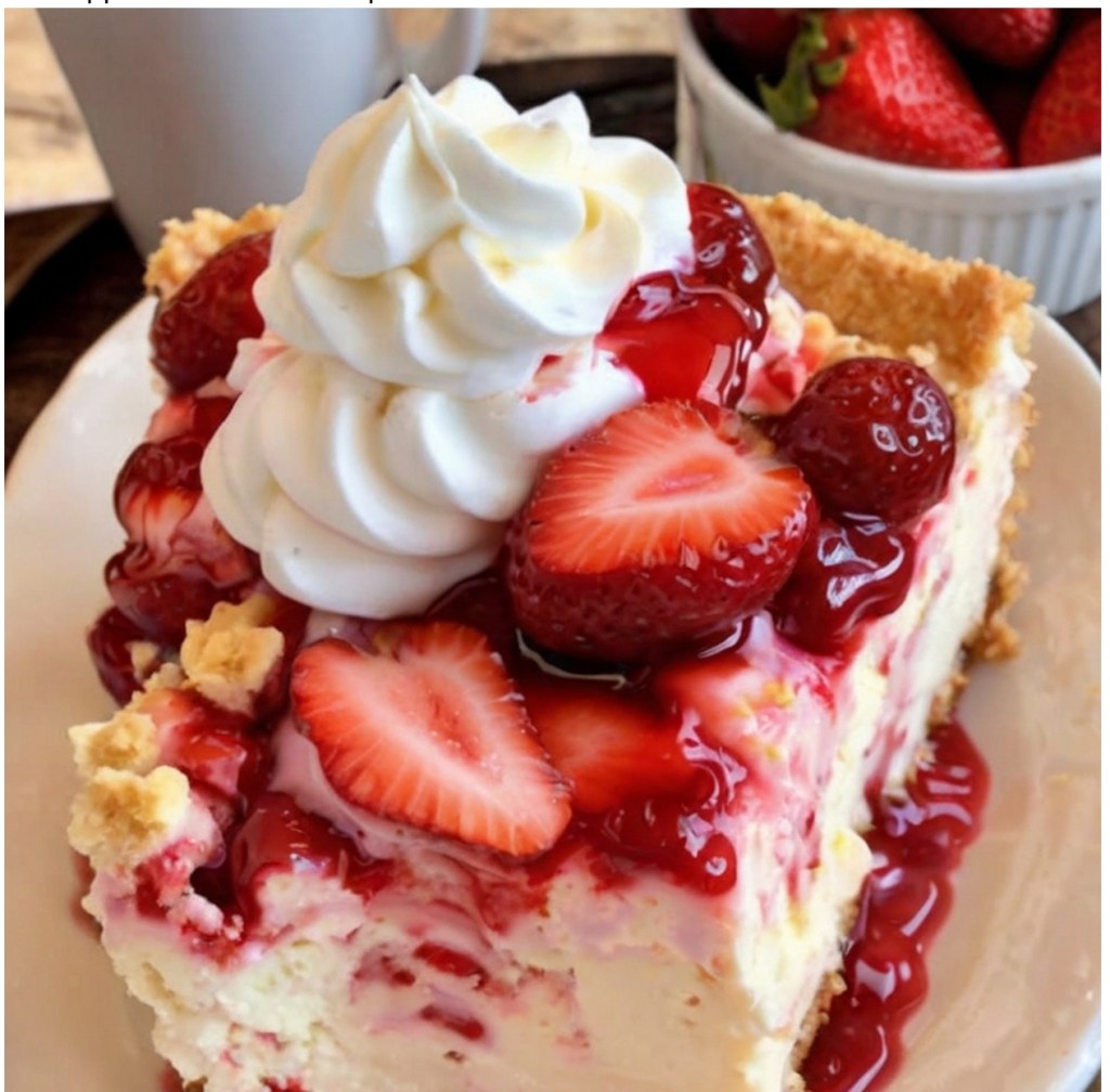 Strawberry Cheesecake Dump&nbsp;Cake*