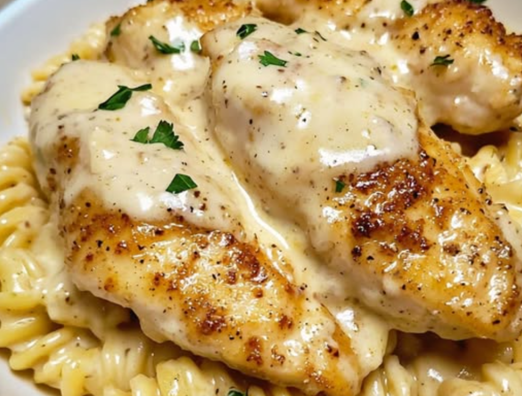 Creamy Garlic Butter Chicken and Rotini in Parmesan&nbsp;Sauce*