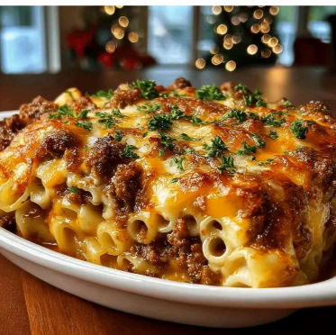Meatloaf and Cheddar Shells&nbsp;Casserole*