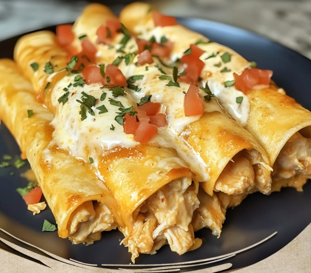Baked Cream Cheese Chicken&nbsp;Taquitos*
