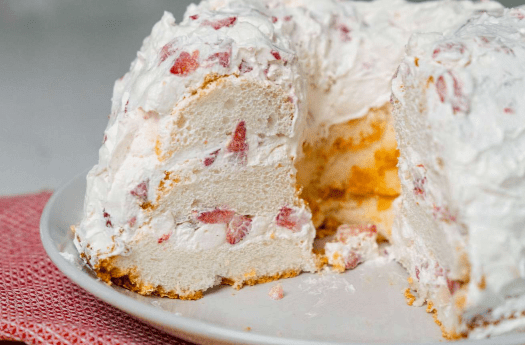 Strawberry Angel Cake*