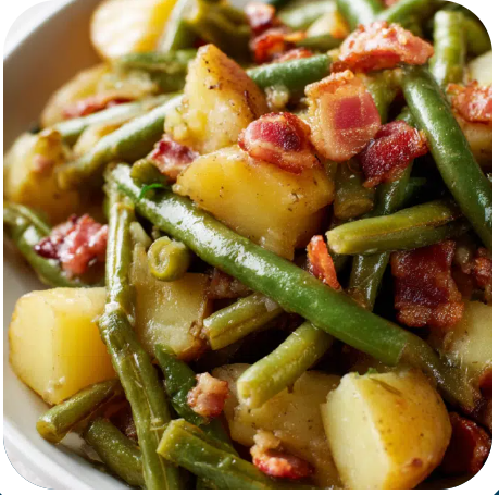 Southern Green Beans with Potatoes and&nbsp;Bacon*